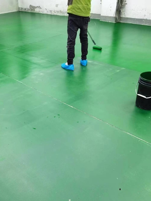 水泥地坪固化着色施工1